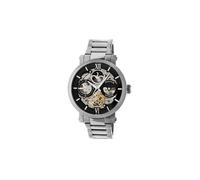 Aries Skeleton Dial Bracelet Watch Heritor Automatic Silver One Size