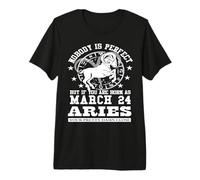 Aries Star Sign March 24 Funny Astrology Horoscope Birthday Premium T-Shirt