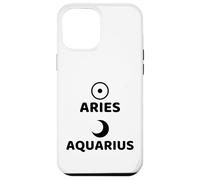 Aries Sun Aquarius Moon Astrology Zodiac Design Case for iPhone 12 Pro Max