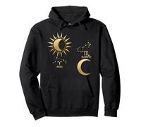 Aries Sun-Scorpio Moon Zodiac Pullover Hoodie