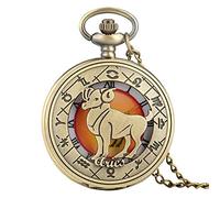 Aries Taurus Gemini Cancer Leo Virgo Libra Scorpio Sagittarius Capricorn Aquarius Pisces Necklace Pendant Quartz Pocket Watches Aries