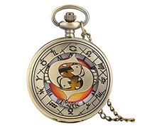 Aries Taurus Gemini Cancer Leo Virgo Libra Scorpio Sagittarius Capricorn Aquarius Pisces Necklace Pendant Quartz Pocket Watches Pisces