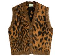 Aries Women's Brushed Leopard Vest Brown