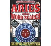 Aries Word Search: Easy To Read Print With 50+ Puzzles About Aries, Zodiac, Astrology, And More | 6x9 inch, 110 pages | Giuft For Holidays, Vacations, and Spare Time
