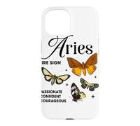 Aries Zodiac Moth Collection Celestial Illustration Case for iPhone 15