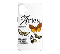 Aries Zodiac Moth Collection Celestial Illustration Case for iPhone 16 Plus