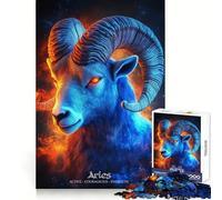 Aries Zodiac Ram 1000 Pieces Puzzles for Adults Creative Play DownTime Game Fun Challenge Art Display (38x26cm)