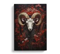 Aries Zodiac Realism Art Canvas Wall Art Print 30x20 Inch