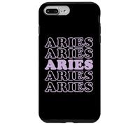 Aries Zodiac Retro Astrology Birthday Lavender Case for iPhone 7 Plus/8 Plus