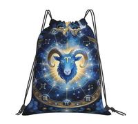 Aries Zodiac Secret Astrology Unisex Swimming Bag Lightweight Gym Sack Foldable Drawstring Backpack For Swim Football Picnic