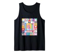 Aries Zodiac Sign Bauhaus Style - Modern Astrology Art Tank Top