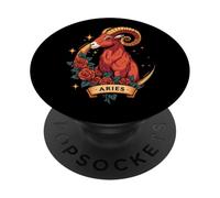 Aries Zodiac Sign Ram Astrology Spiritual Birthday In April PopSockets Adhesive PopGrip