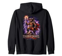 Aries Zodiac Sign Ruled by Mars Ram Warrior Fantasy Art Zip Hoodie