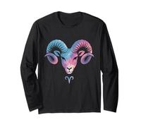 Aries Zodiac Sign Symbol Aries Logo Horoscope Love Aries Long Sleeve T-Shirt