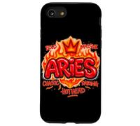 Aries Zodiac Traits Fire Airbrush Design Case for iPhone SE (2020) / 7 / 8