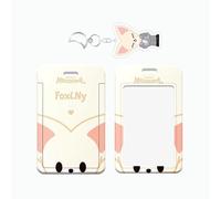 Ariesxin 2pcs/set KPOP Stray Kids SKZOO Cartoon Key Chain Magic School Acrylic Card Holder Keychain Pendant Hyunjin Felix Han, multicoloured, 7*11cm, Foxi.ny 2pcs