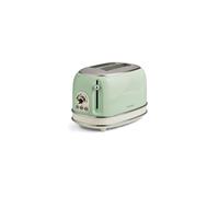 Ariete 0155/14 Retro Style 2 Slice Toaster, Stainless Steel, Green