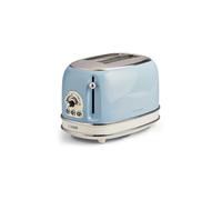 Ariete 0155/15 Retro Style 2 Slice Toaster, Stainless Steel, Blue