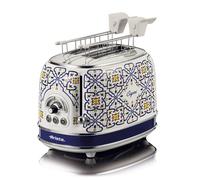 Ariete 155 Capri Toaster, 810W, 2 Slices, 6 Toasting Levels, Crumb Tray, Defrost Function, Automatic Eject