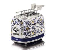 Ariete 155 Capri Toaster, 810W, 2 Slices, 6 Toasting Levels, Crumb Tray, Defrost Function, Automatic Eject