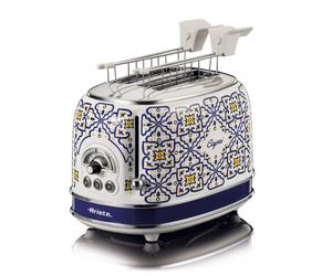Ariete 155 Capri Toaster, 810W, 2 Slices, 6 Toasting Levels, Crumb Tray, Defrost Function, Automatic Eject