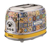 Ariete 155 Positano Toaster, 810W, 2 Slices, 6 Levels of Gilding, Crumb Tray, Defrost Function, Automatic Ejection, No Tongs