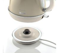 Ariete 2869/03 Retro Style Cordless Jug Kettle - 1.7 Litre, Cool-to-Touch Exterior, Removable Filter, Vintage Beige, New