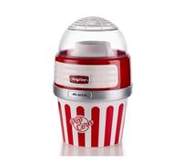 Ariete 2957 Retro Style Popcorn Maker Machine with Serving Bowl, 2 Minutes Fast Popping with Fat Free Cooking, Red