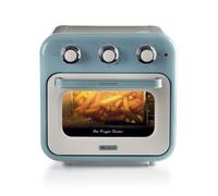 Ariete 4632 Vintage Air Fryer, 1400 W, 2 in 1, 16L Capacity, Accessories Included, 60 Minute Timer, Double Glass, Light Blue
