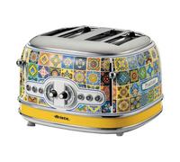 Ariete 156 Positano Toaster, 1630 W, 4 Slice, 6 Browning Levels, Crumb Tray, Defrost Function, Automatic Ejection, No Tongs