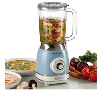Ariete 583 Vintage Blender Ice Crusher 1.5 Litres Glass Jug 4 Speeds 1000 W Light Blue