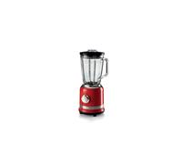 Ariete 585 Modern Blender, 1000W, Capacity 1.5 L, 4 Speed + Pulse Function, Graduated Glass Cup, 4 Stainless Steel Blades, Red