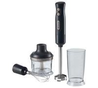 Ariete 700W 3-in-1 Hand Blender - Whisk, Chopper & Beaker, Dark Grey