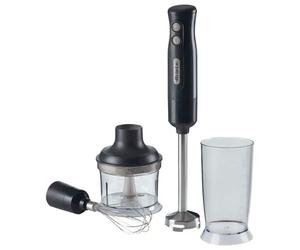 Ariete 700W 3-in-1 Hand Blender - Whisk, Chopper & Beaker, Dark Grey
