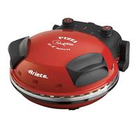 "Ariete 909 Fast and Compact Pizza Making Machine for Both Fresh and Frozen Pizzas, Forno Pizza da Gennaro equipped with a Timer and 5 Temp Levels, 1200 watts (Red)"