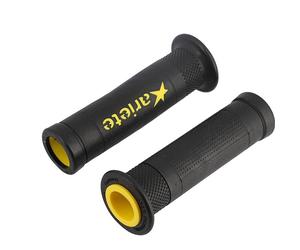 Ariete Ariram black/yellow grip set (pair) - 120mm - open end for handlebar end