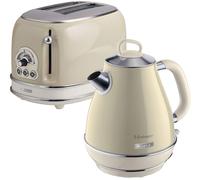 ARIETE ARPK1 Vintage 2-Slice Toaster & Jug Kettle Bundle - Beige, White
