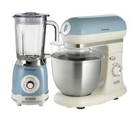Ariete Arpk38 Vintage Retro Jug Blender And Stand Mixer Set Blue