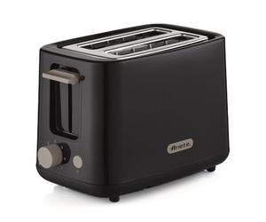 Ariete Breakfast Line 2 Slice Toaster, Dark Grey | 760W, 7 Browning Levels, Cold Touch
