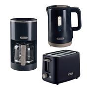 Ariete Breakfast Line, Kettle, Toaster & Coffee Machine Set, Grey