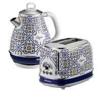 Ariete Capri 1.7L Kettle And 2 Slice Toaster, 360 Rotating Base, Removable Anti-Scale Filter