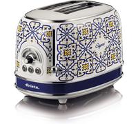 Ariete Capri Toaster 2 Slice Wide Slot 810W Defrost Reheat Retro UK