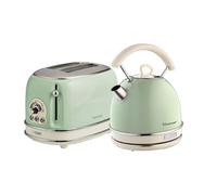 ARIETE Vintage ARPK11 2-Slice Toaster & Traditional Kettle Bundle - Green, Green