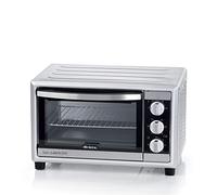 Ariete Mini Oven 985/1, 1500W with 6 Baking Positions, Thermo-flow Function, Double Glass Door, Stainless Steel Grate, Grill, 30L, White