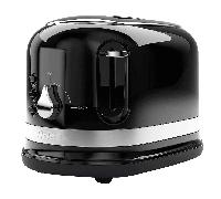 Ariete 0149B Moderna 2 Slice Toaster, Defrost, Heating & Cooking Function, Black