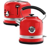 ARIETE Moderna ARPK30 2-Slice Toaster & Traditional Kettle Bundle - Red, Red