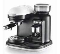 Ariete Moderna Espresso Coffee Machine with Integrated Grinder 1080W Black White