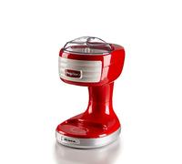Ariete Party Time 76 Ice Crusher, Ice and Granite Machine, 30W, Ice Crusher with Removable Basket, Transparent Lid, Stainless Steel Blade Set, 30W, Red