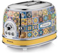 ARIETE Positano 0155/1P 2-Slice Toaster - Yellow & Blue, Silver/Grey,Yellow,Blue