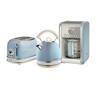 Ariete Retro Dome Kettle, 2 Slice Toaster & Filter Coffee Machine Set in Blue Ariete Blue